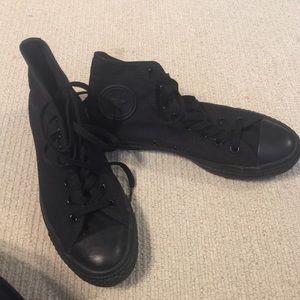 🚨ON HOLD 🚨 Black Converse Hightops