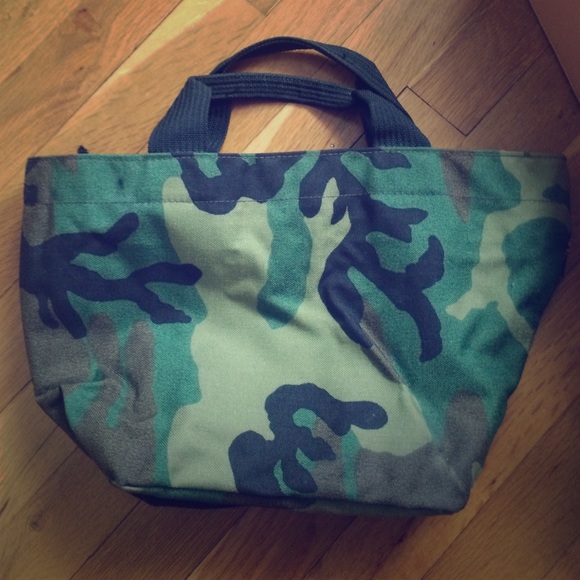 Hervé Chapelier woodland printed polyamide tote
