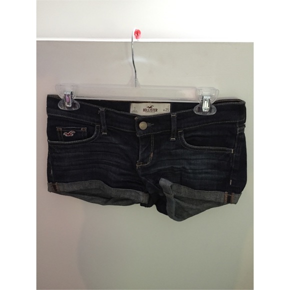 Hollister cuffed denim shorts