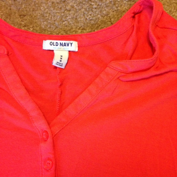 Orange t-shirt blouse - Picture 2 of 2