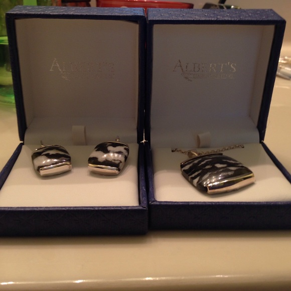 Alberts necklace and earrings