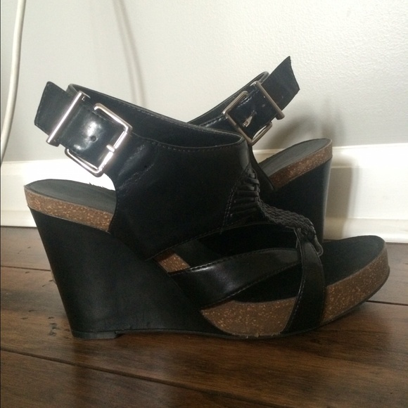 BCBG Black Wedge