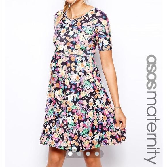 ☀️️SOLD☀️Maternity Exclusive Floral Skater Dress