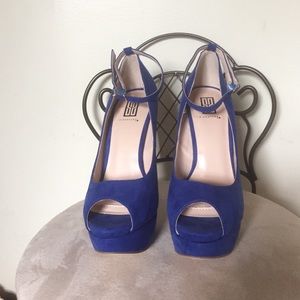 Signature cobalt blue heels. Size 7.5 US