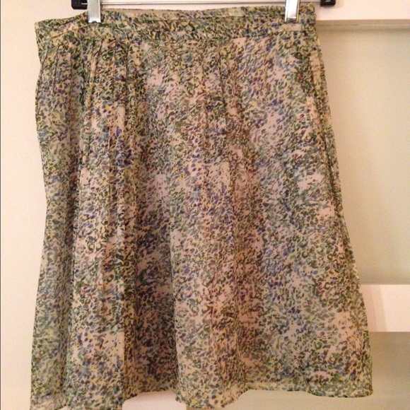 J. Crew silk floral skirt, Sz. 6