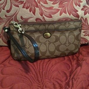 Coach Signature Wristlet