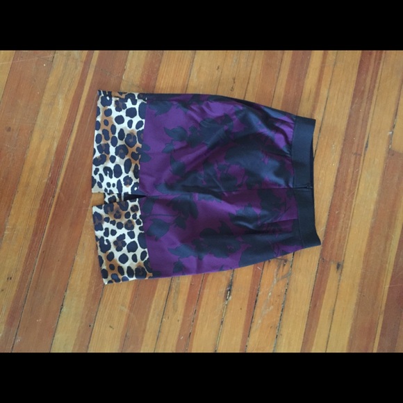 Express leopard skirt