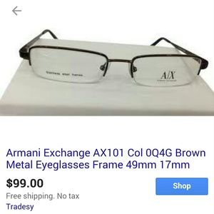 A/X Armani Exchange glasses