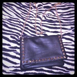 Black studded crossbody