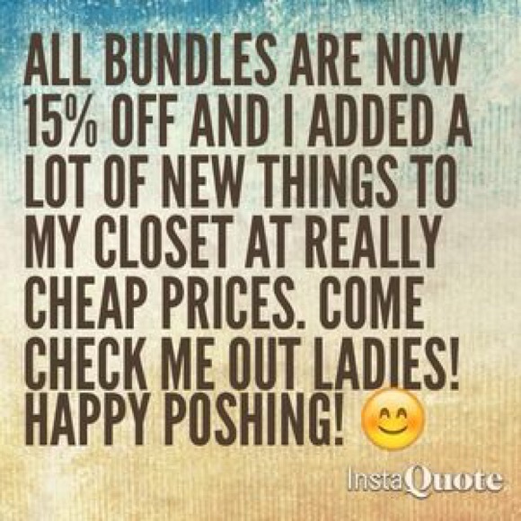 Bundle sale! Checkout my closet
