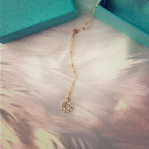 Tiffany 18k rose gold heart necklace