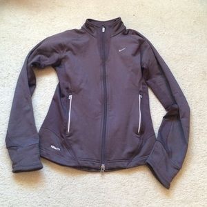 Dark brown Nike fitted jacket