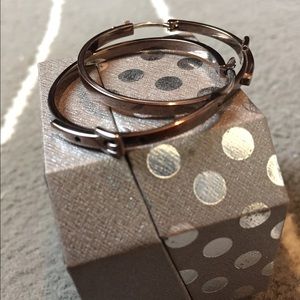 NWOT Michael Kors Bronze Buckle earrings!