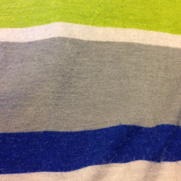 Blue/white/green striped dress - Picture 3 of 3