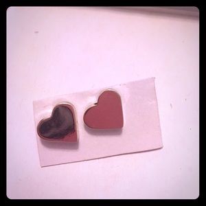 Heart shaped Silver earrings