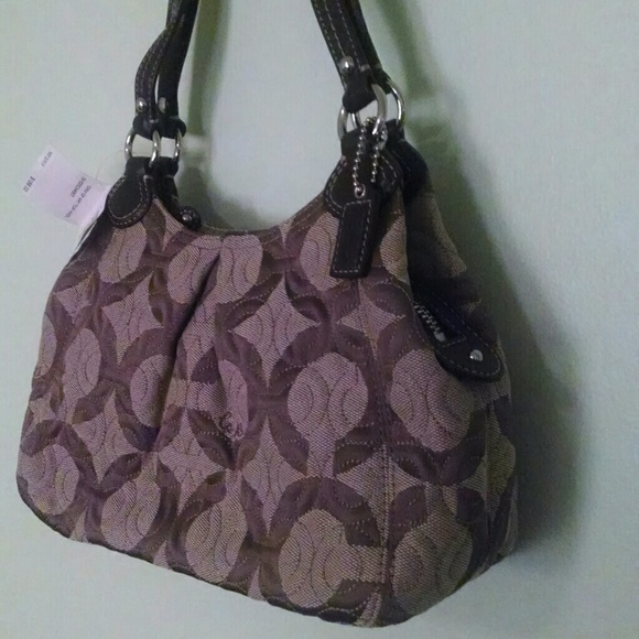 Coach brown hobo purse