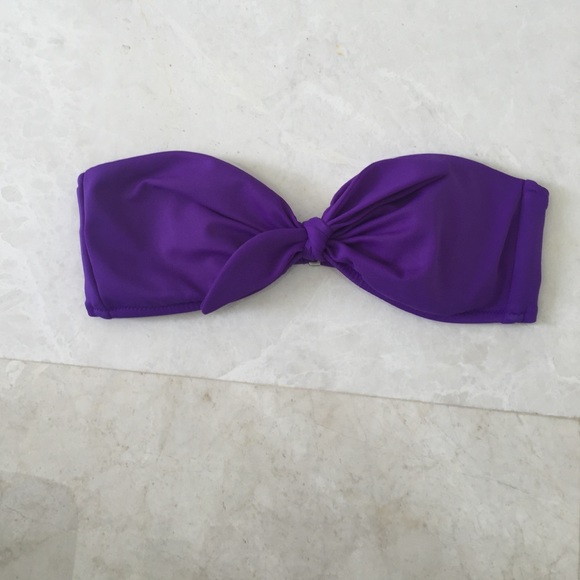 Purple Victoria secret bandeau bathing suit