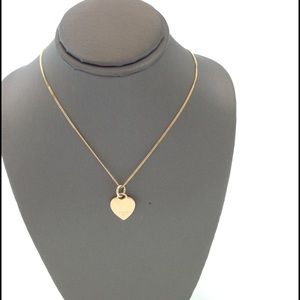 Tiffany & Co gold heart necklace