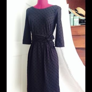 Kate Spade Black on Black Polka Dot Dress✨🌟👀