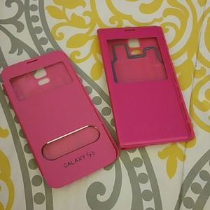 Cute pink galaxy s5 cases