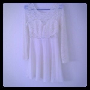 White lace dress
