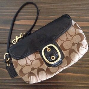 Coach wrist strap purse