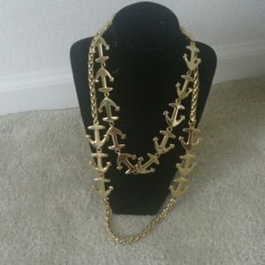 Two piece golden sailor chain