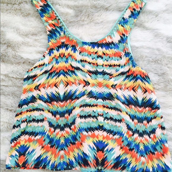 Boho multi colored top! - Picture 2 of 3