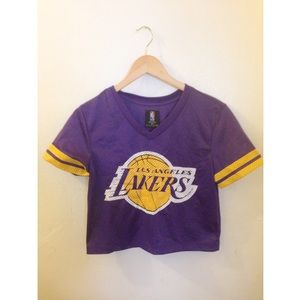 Cropped laker jersey
