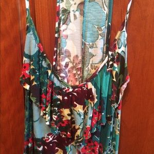 Long multicolored tank