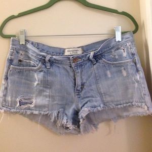 Abercrombie and Fitch Jean cut offs