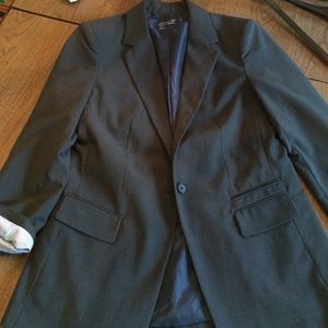 American Eagle Outfitters charcoal lined blazer