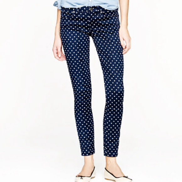 LAST PAIR Polka Dot Faded Skinny Jeans NWT - Picture 6 of 6