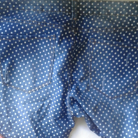 LAST PAIR Polka Dot Faded Skinny Jeans NWT - Picture 4 of 6