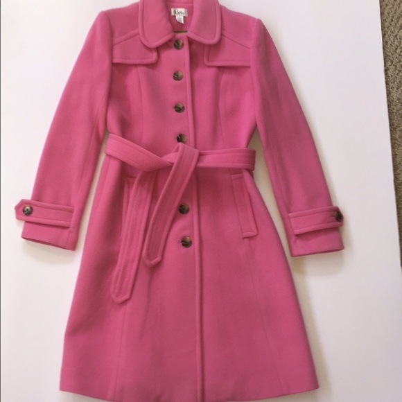 Lily Pulitzer wool pink spring coat