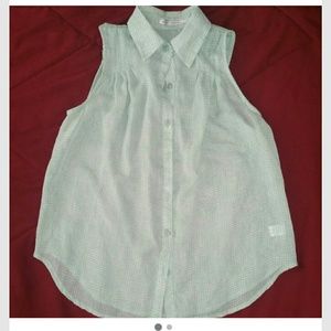 Sheer Mint Green Blouse