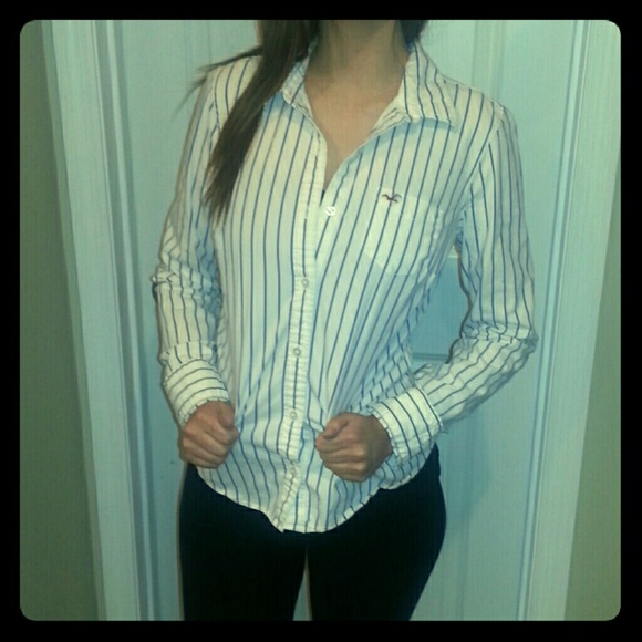 Striped button down shirt