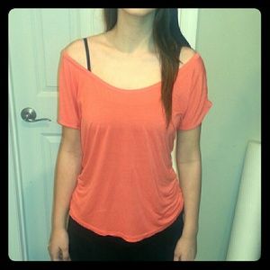 Preachy-orange top with ripped back