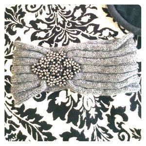 grey sweater Headband