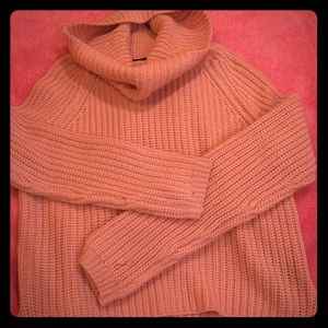 Adorable pink turtle neck sweater!