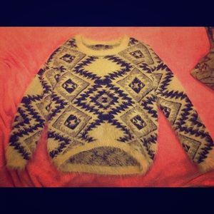 Aztec black and off white sweater!