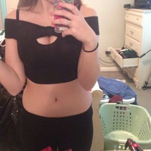 Black Crop Top