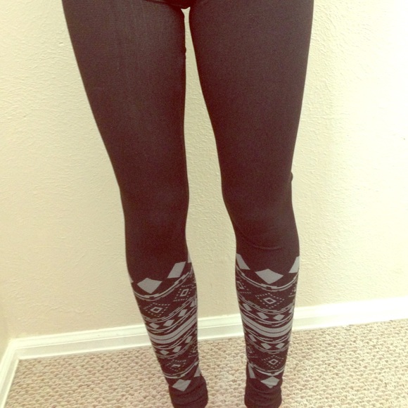 Black Aztec Leggings