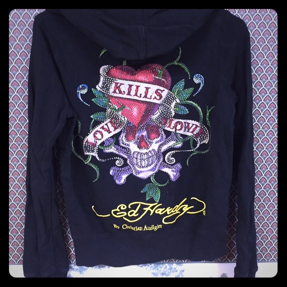 Ed hardy sweatshirt excellent condition