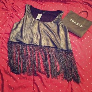 Torrid Brand Fringe Crop Top