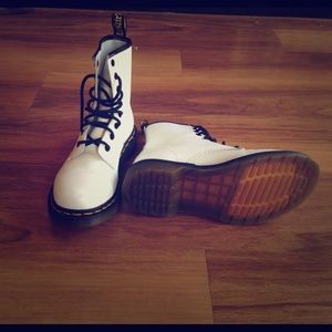 Dr. Martens white boot.. Price is firm guys