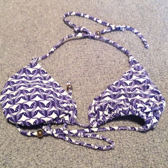 French Connection Printed Bikini Top
