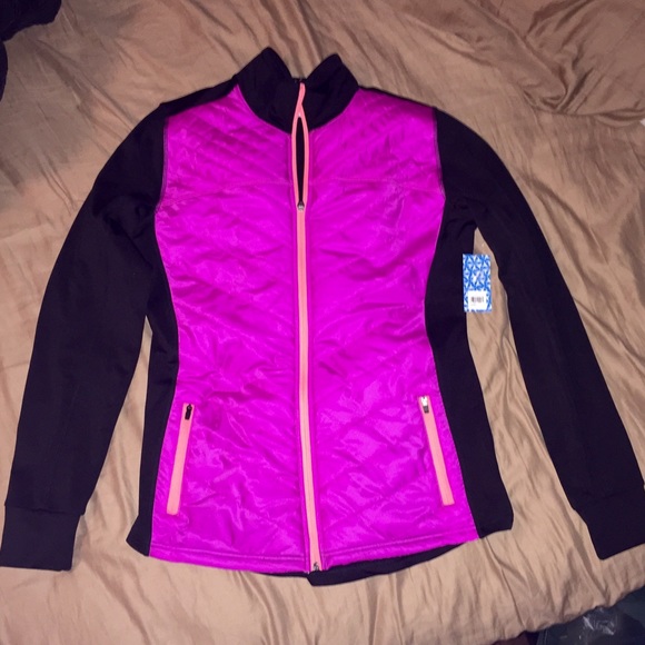 ❌SOLD❌ Pink/coral/black jacket!!