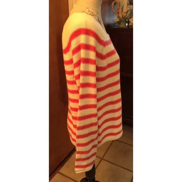 Oatmeal & Orange Striped Sweater - Picture 2 of 2