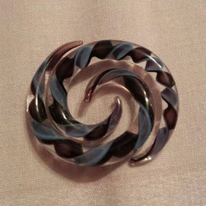 6g glass spiral tapers